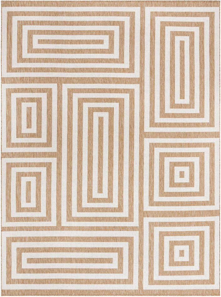 Detail image of 9' x 12' Easy-Clean Modern Indoor / Outdoor Rug