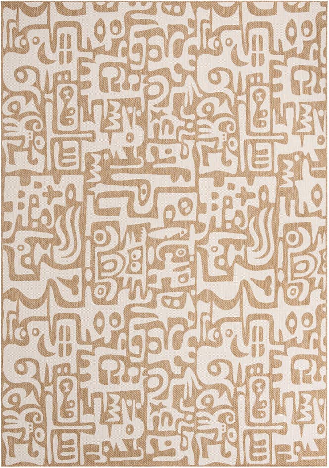 Detail image of 10' x 14' Easy-Clean Modern Indoor / Outdoor Rug