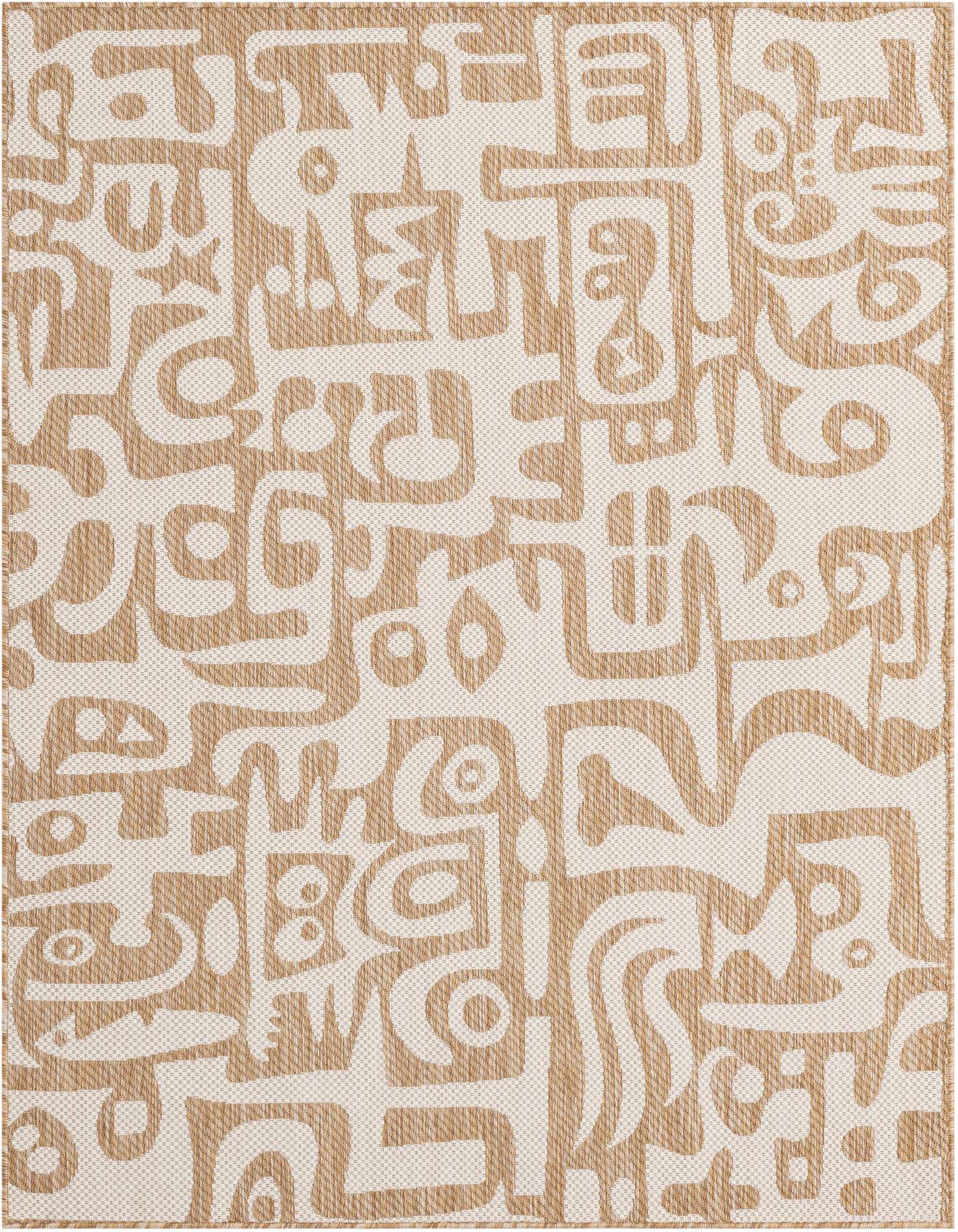 5' 3 x 7' Easy-Clean Modern Indoor / Outdoor Rug