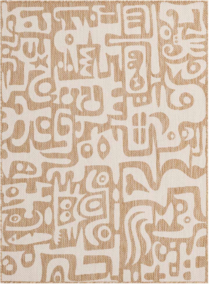 5' 3 x 7' Easy-Clean Modern Indoor / Outdoor Rug