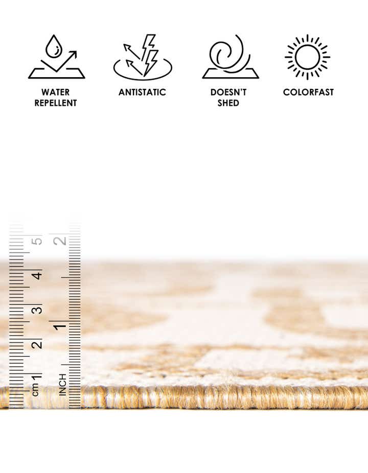 2' x 3' Easy-Clean Modern Indoor / Outdoor Rug