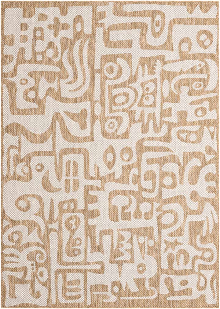 5' 3 x 8' Easy-Clean Modern Indoor / Outdoor Rug