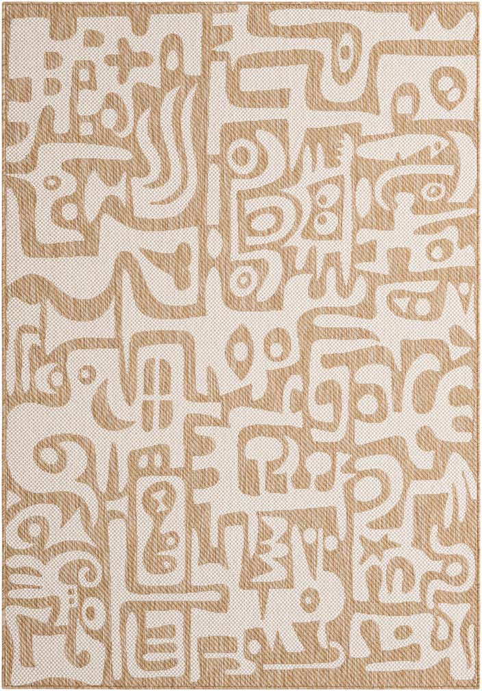 5' 3 x 8' Easy-Clean Modern Indoor / Outdoor Rug