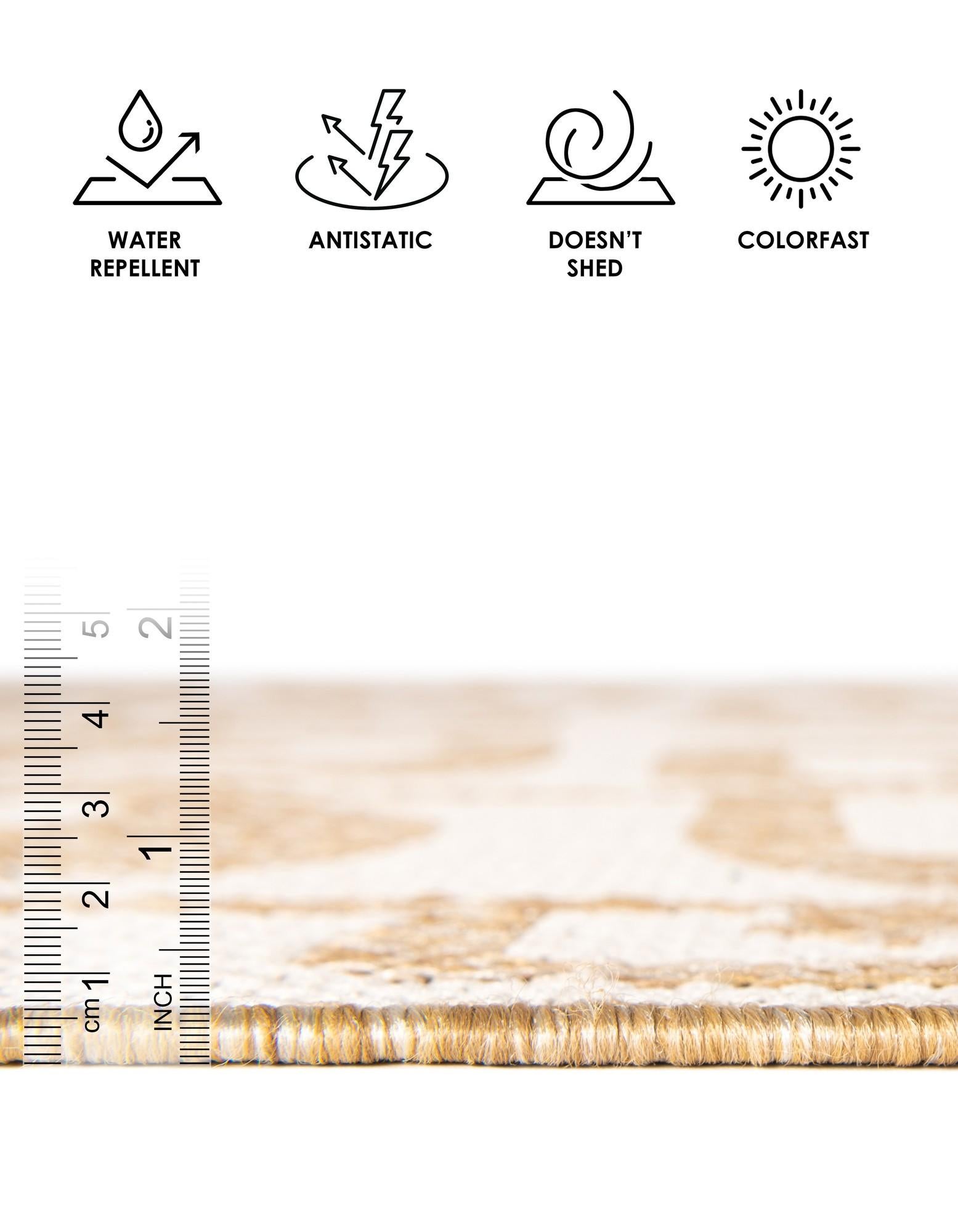 9' x 12' Easy-Clean Modern Indoor / Outdoor Rug