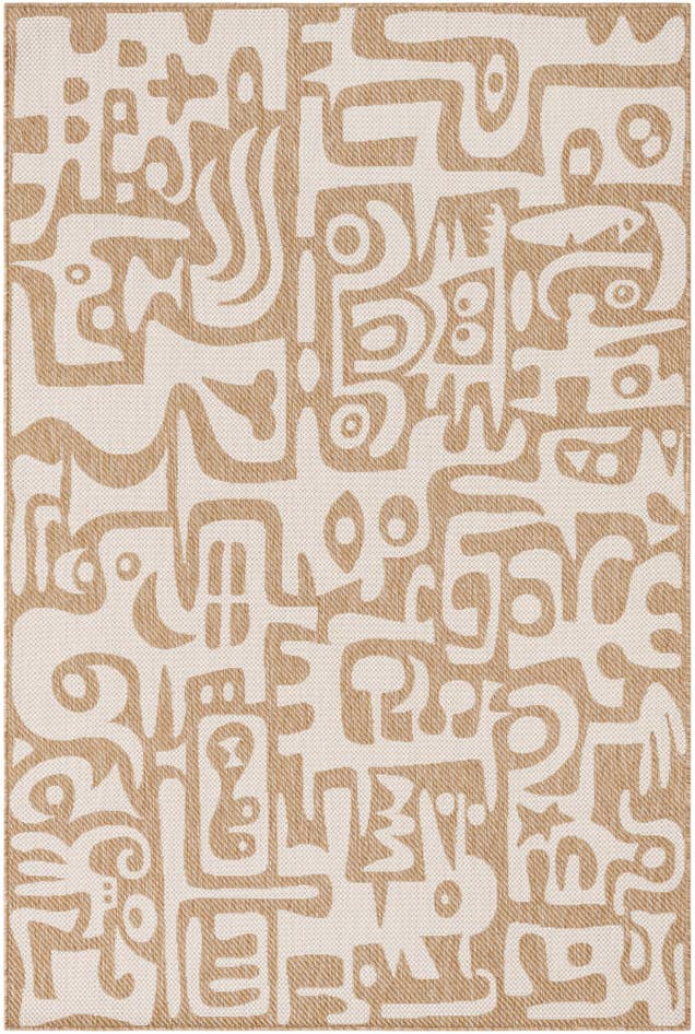 Detail image of 6' x 9' Easy-Clean Modern Indoor / Outdoor Rug