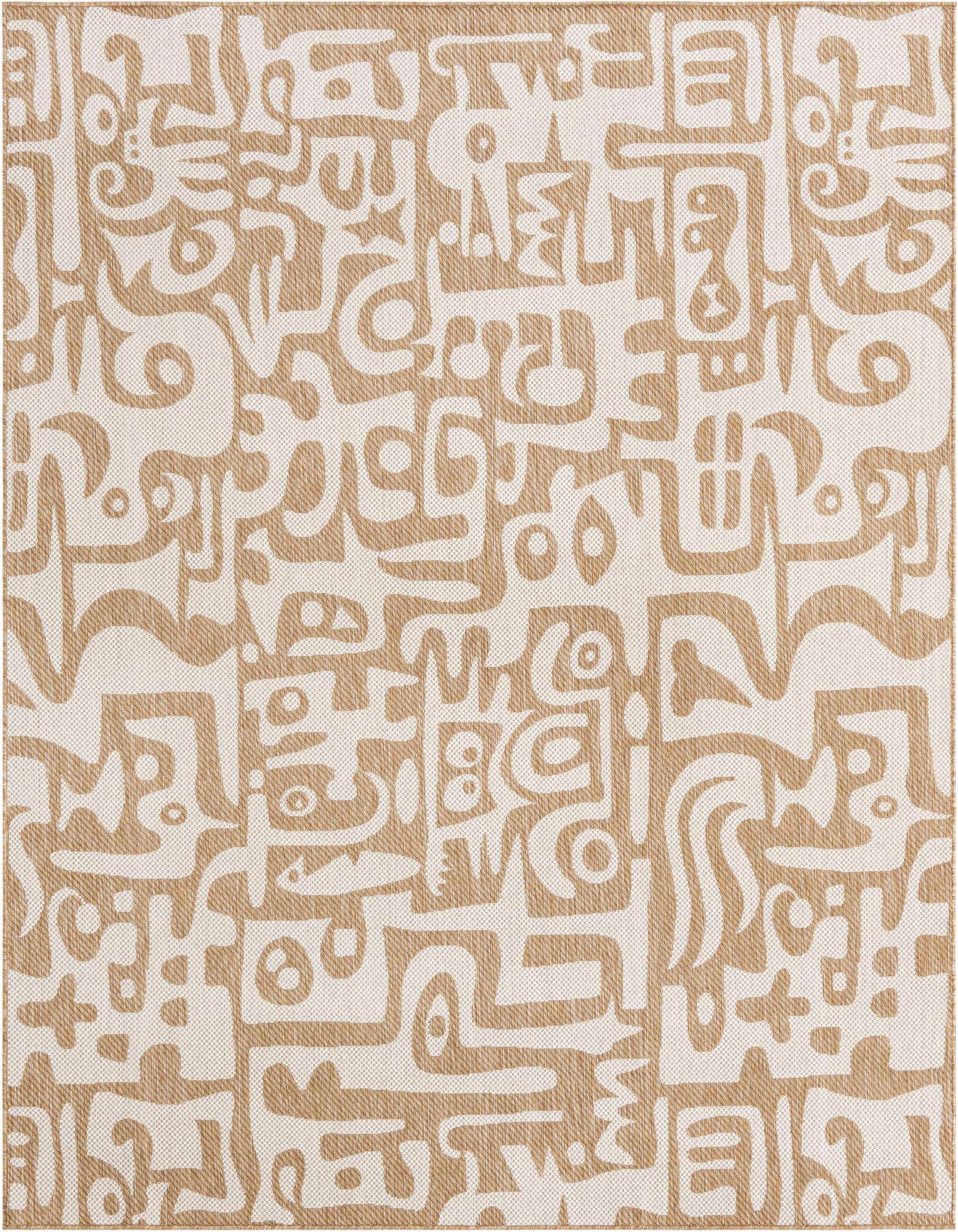 7' 10 x 10' Easy-Clean Modern Indoor / Outdoor Rug