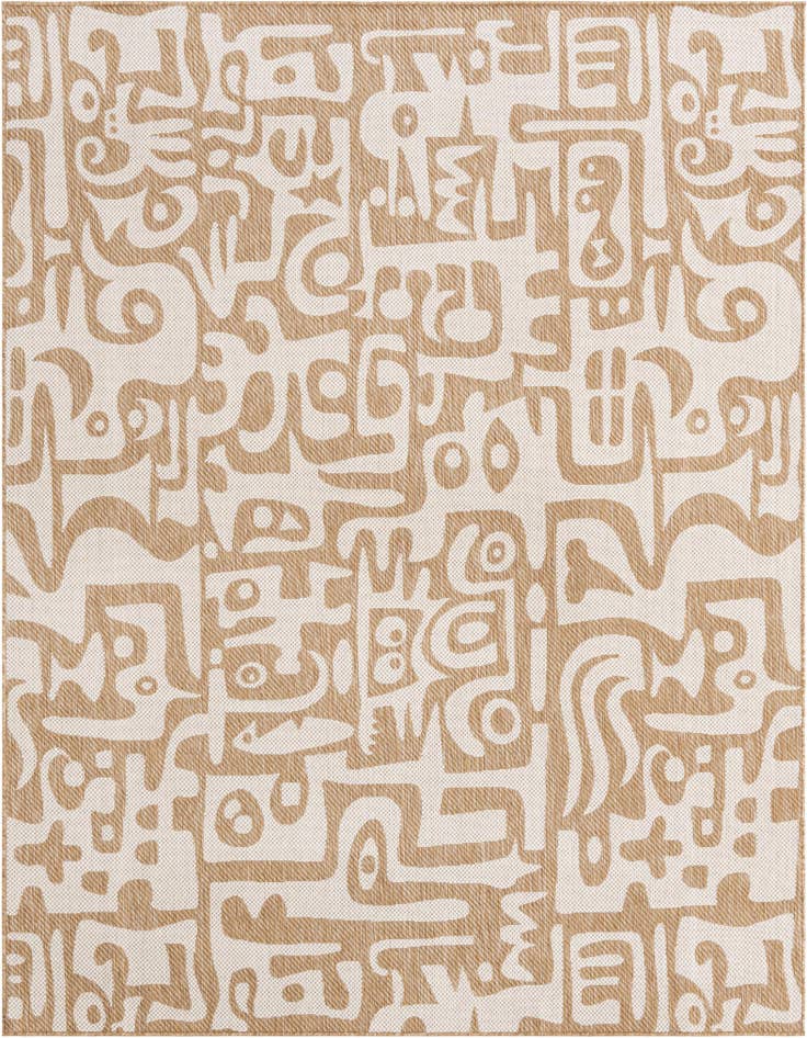 Detail image of 7' 10 x 10' Easy-Clean Modern Indoor / Outdoor Rug