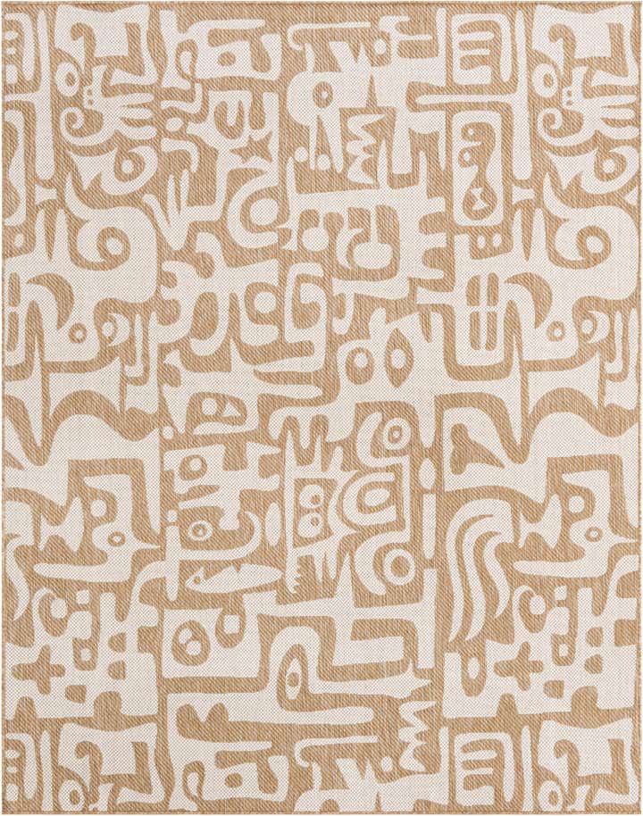 7' 10 x 10' Easy-Clean Modern Indoor / Outdoor Rug