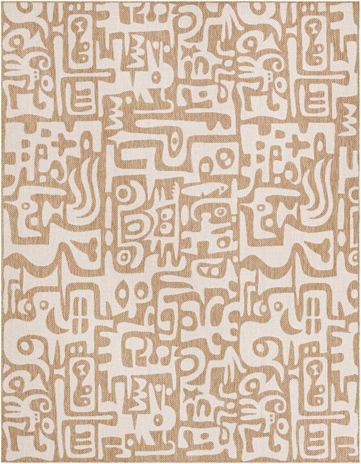 Detail image of 9' x 12' Easy-Clean Modern Indoor / Outdoor Rug