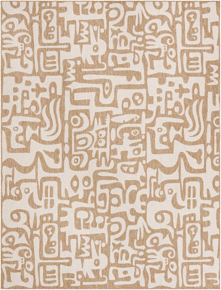 Detail image of 9' x 12' Easy-Clean Modern Indoor / Outdoor Rug