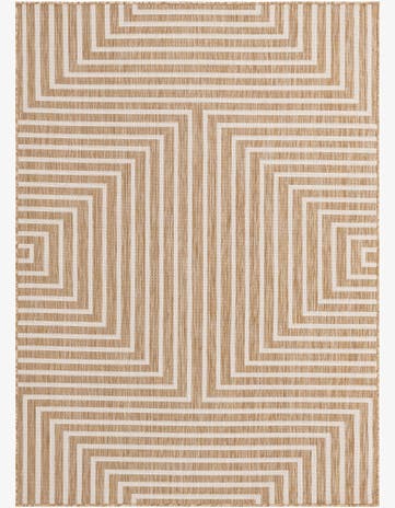 5' 3 x 7' Easy-Clean Modern Indoor / Outdoor Rug