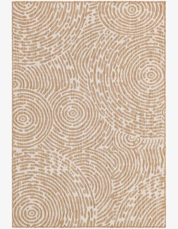 Taupe Easy-Clean Modern Indoor / Outdoor Rug