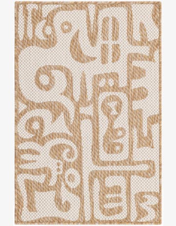 2' x 3' Easy-Clean Modern Indoor / Outdoor Rug