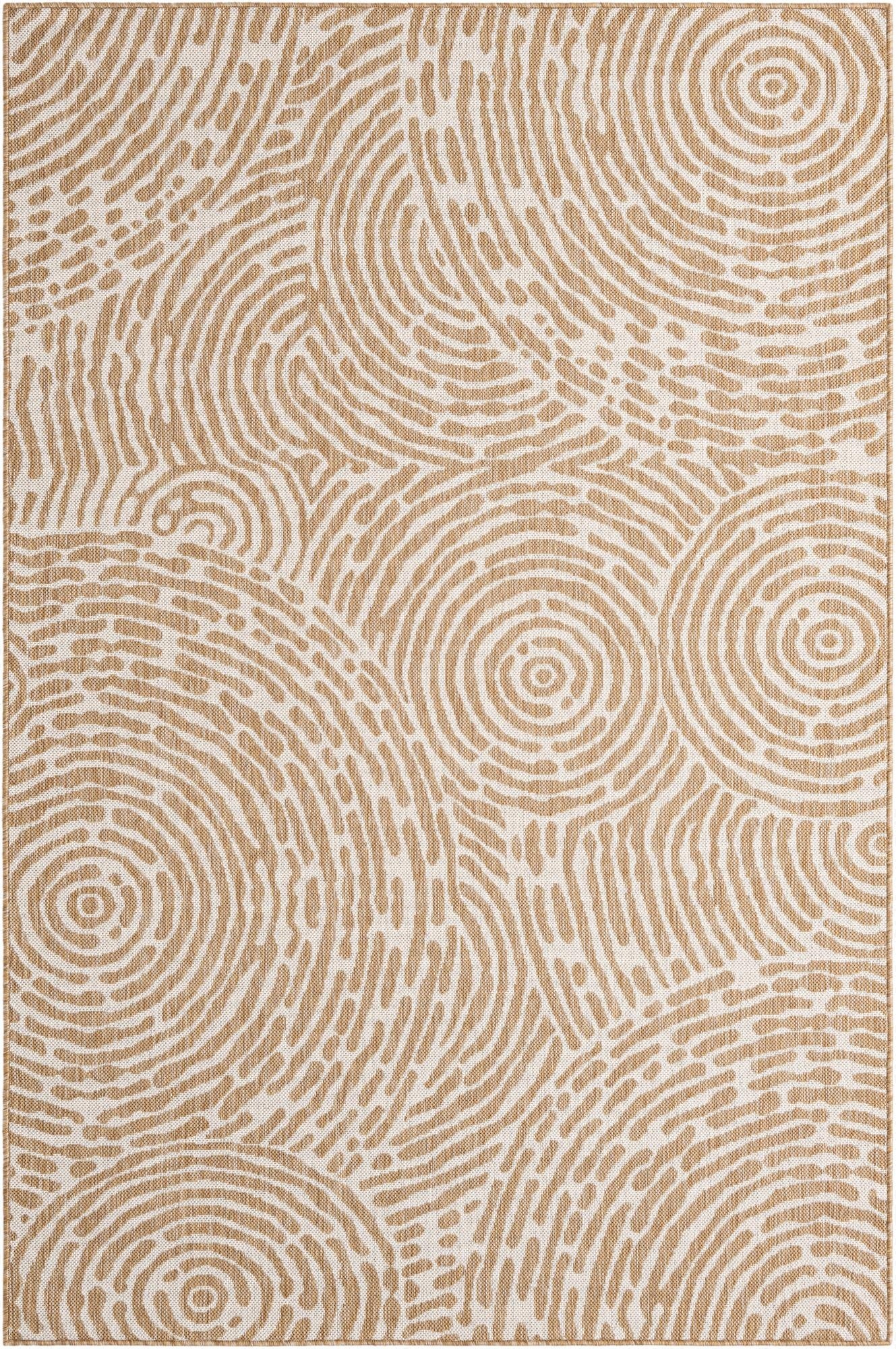 5' 3 x 8'  Washable Modern Indoor / Outdoor Rug