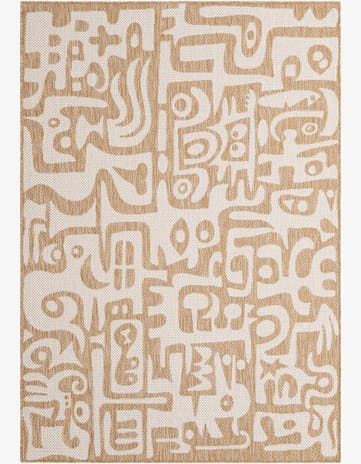 5' 3 x 8' Easy-Clean Modern Indoor / Outdoor Rug