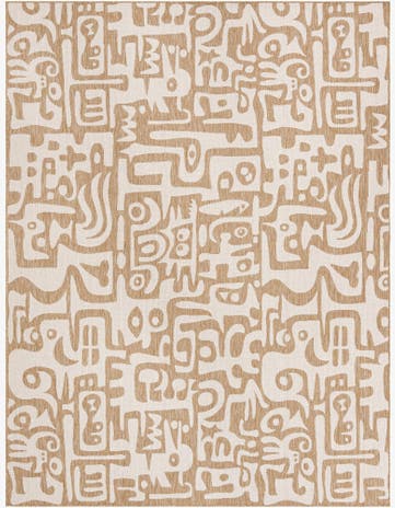 9' x 12' Easy-Clean Modern Indoor / Outdoor Rug