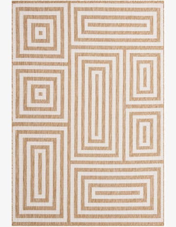 6' x 9' Easy-Clean Modern Indoor / Outdoor Rug