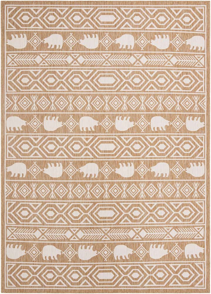 10' x 14' Easy-Clean Southwestern Indoor / Outdoor Rug