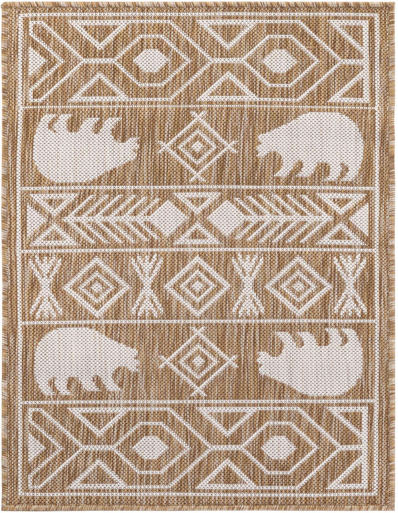 2' x 3' Easy-Clean Southwestern Indoor / Outdoor Rug