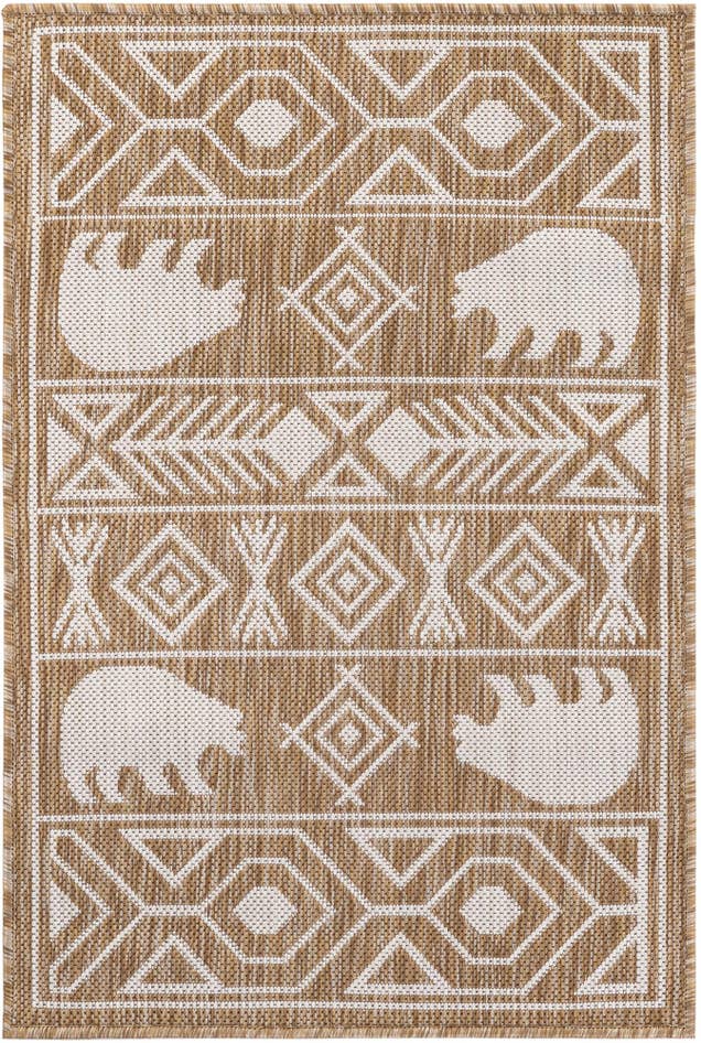 Detail image of 2' x 3' Easy-Clean Southwestern Indoor / Outdoor Rug