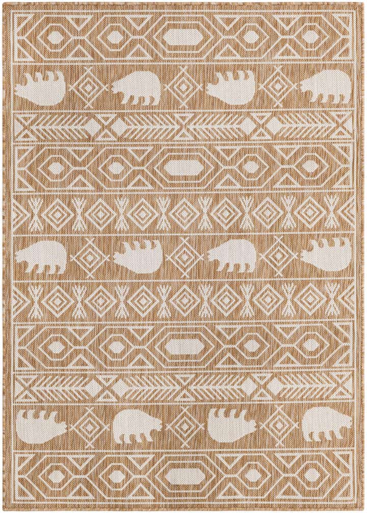 4' x 6' Easy-Clean Southwestern Indoor / Outdoor Rug