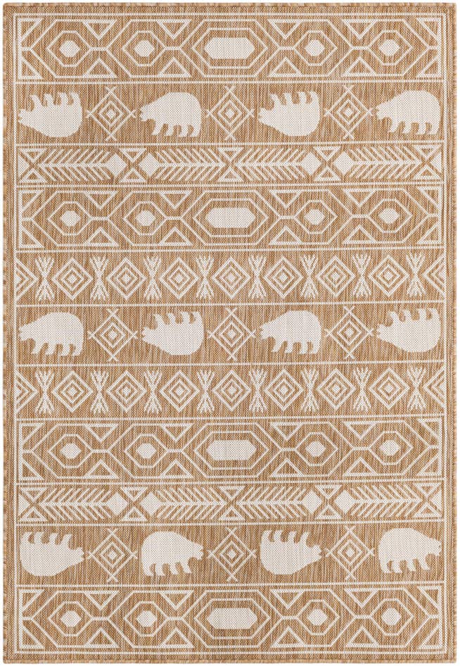Detail image of 4' x 6' Easy-Clean Southwestern Indoor / Outdoor Rug