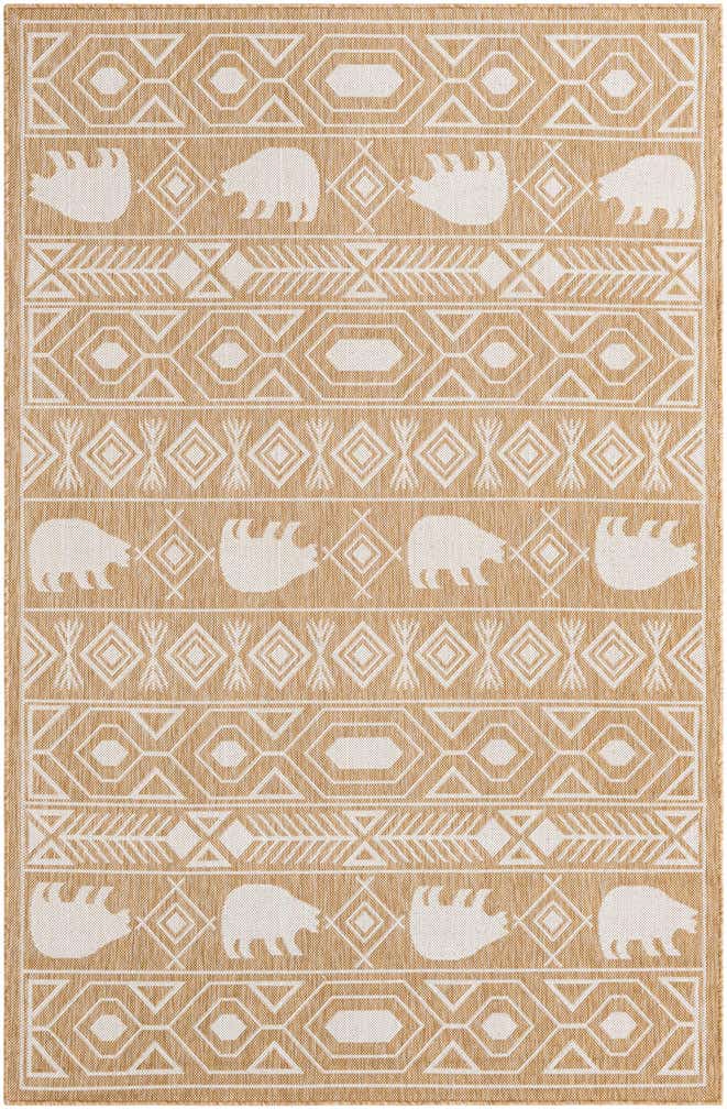 5' 3 x 8' Easy-Clean Southwestern Indoor / Outdoor Rug