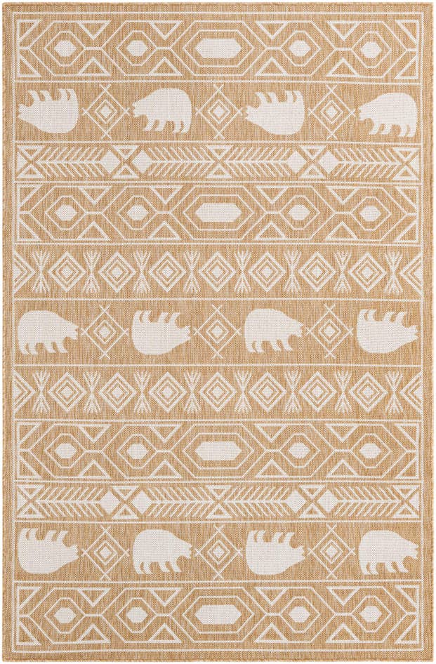 Detail image of 5' 3 x 8' Easy-Clean Southwestern Indoor / Outdoor Rug