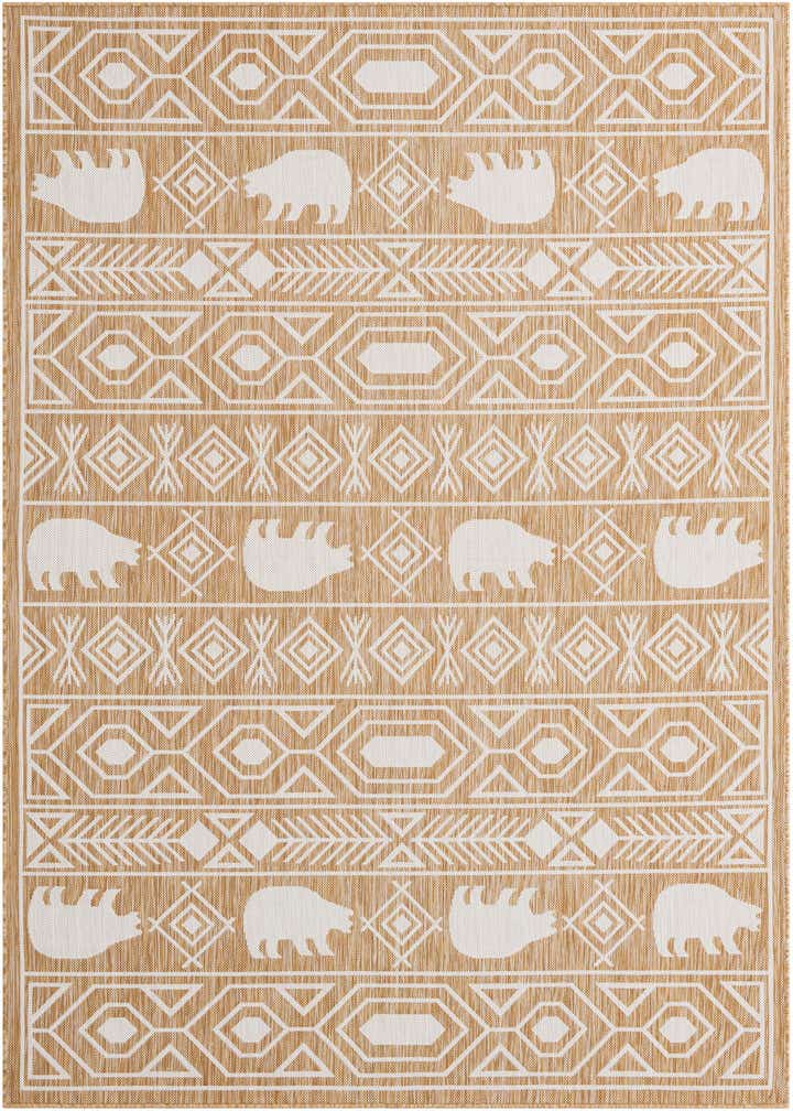 6' x 9' Easy-Clean Southwestern Indoor / Outdoor Rug
