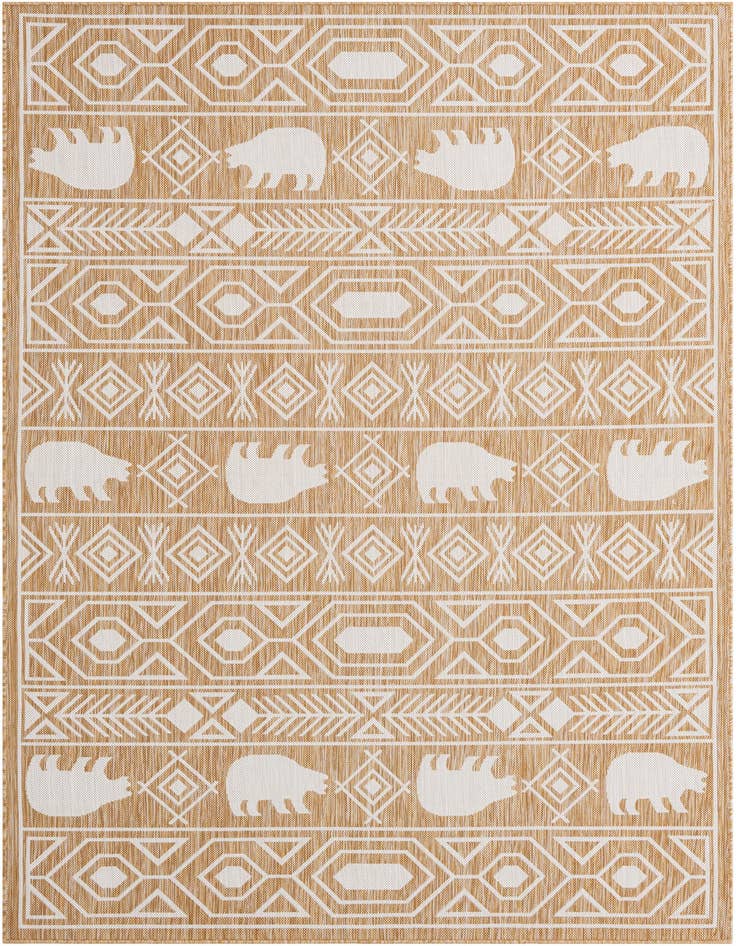 Detail image of 6' x 9' Easy-Clean Southwestern Indoor / Outdoor Rug