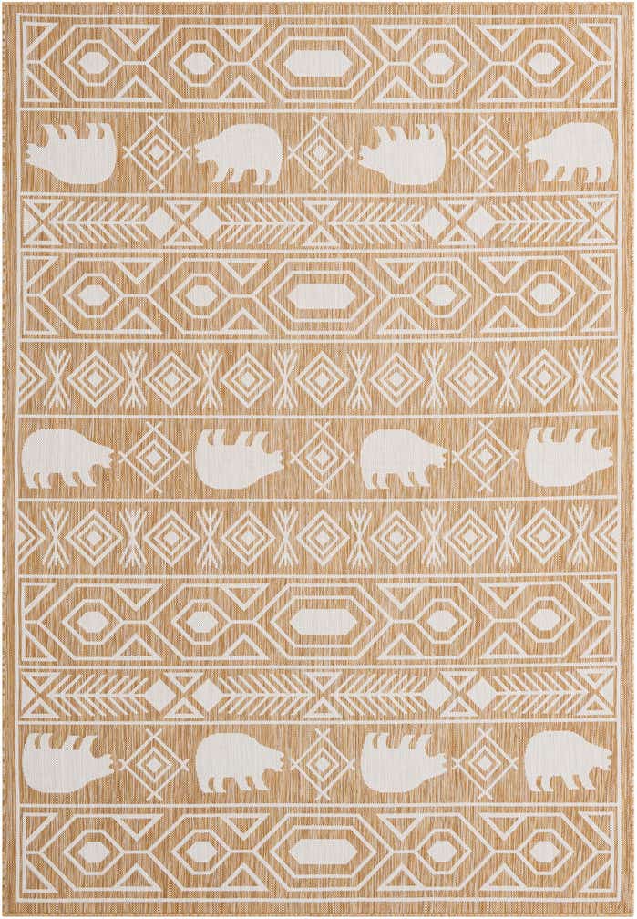 6' x 9' Easy-Clean Southwestern Indoor / Outdoor Rug