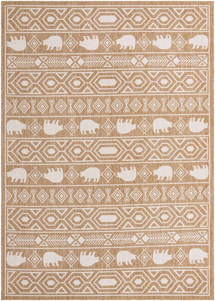 9' x 12' Easy-Clean Southwestern Indoor / Outdoor Rug