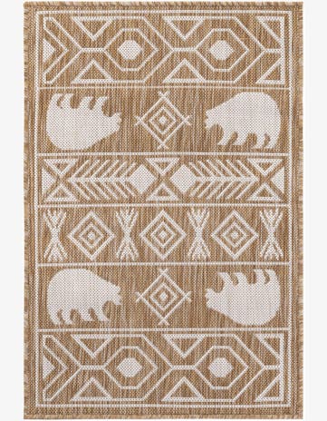 2' x 3' Easy-Clean Southwestern Indoor / Outdoor Rug