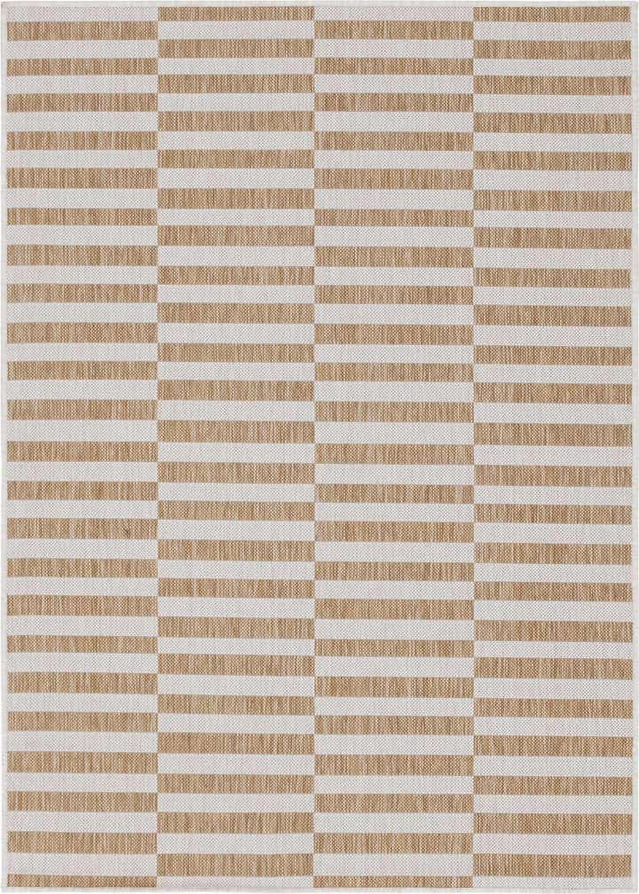 4' x 6' Easy-Clean Striped Indoor / Outdoor Rug