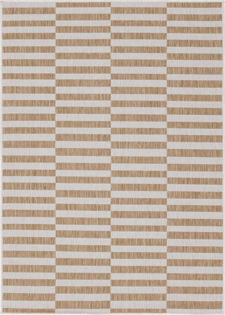 2' x 3' Easy-Clean Striped Indoor / Outdoor Rug