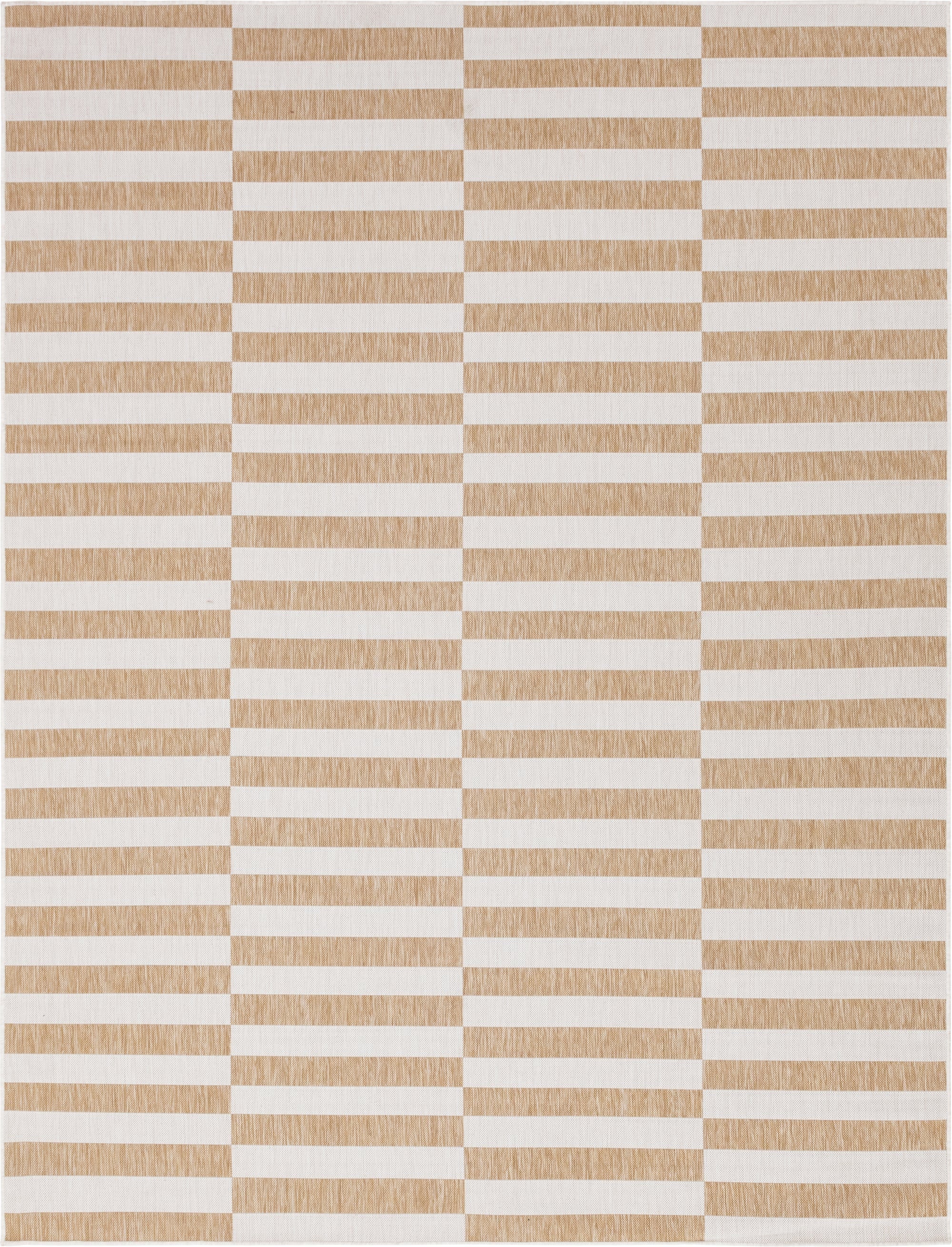 9' x 12'  Washable Striped Indoor / Outdoor Rug