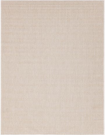 Taupe Easy-Clean Trellis Indoor / Outdoor Rug