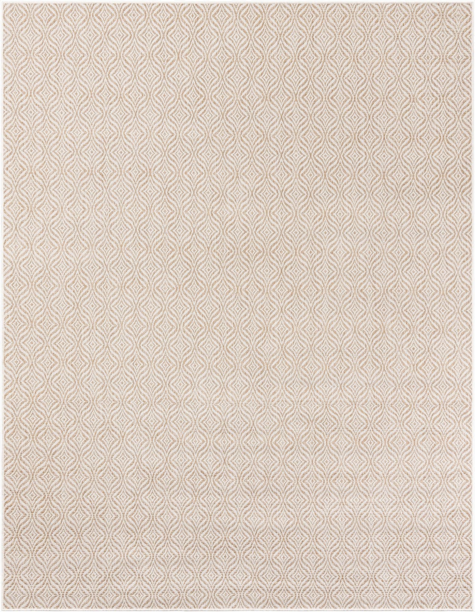 7' 10 x 10'  Washable Trellis Indoor / Outdoor Rug