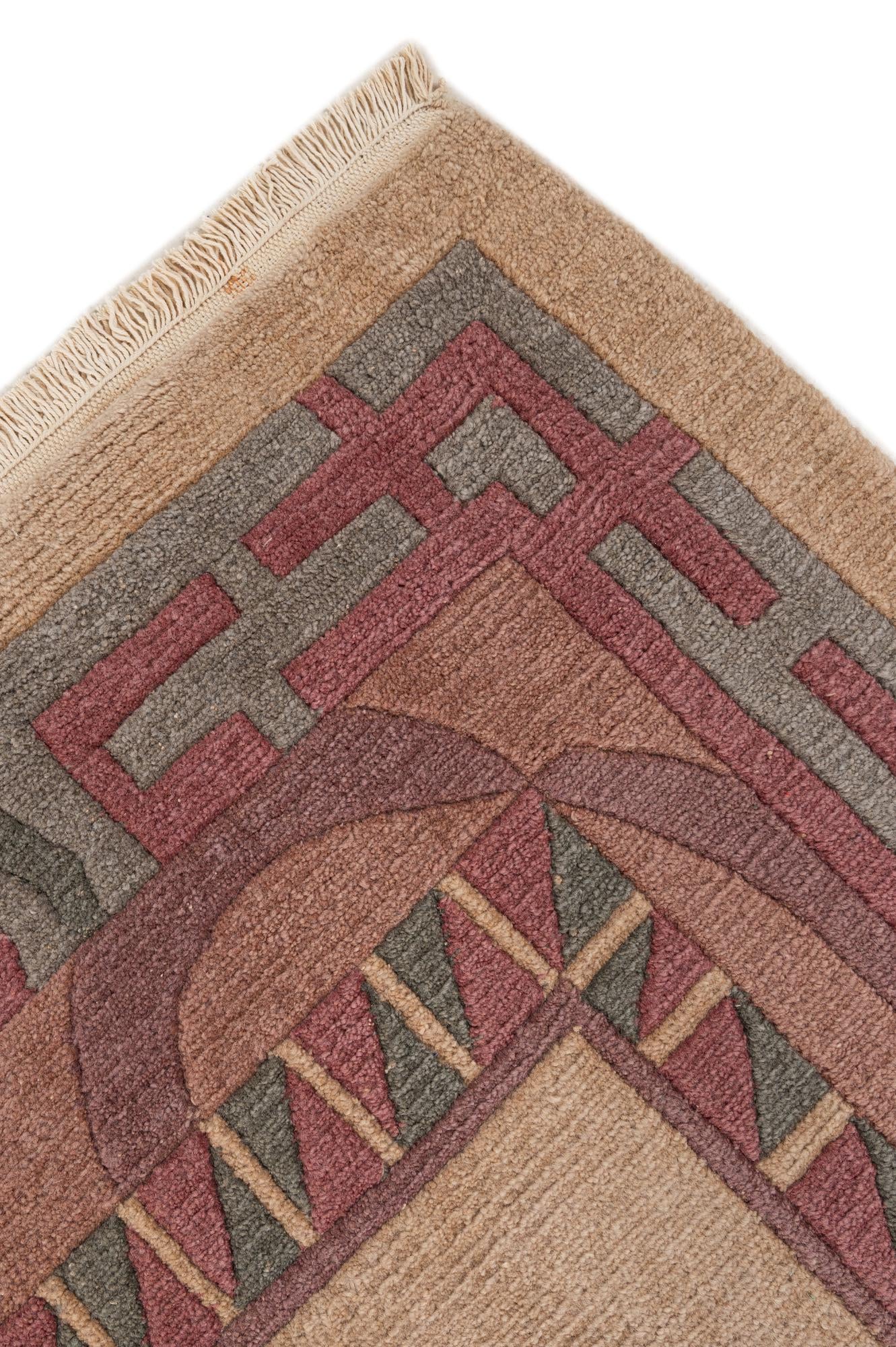 8' 3 x 11' 5 Hand Knotted Tibet Wool Rug