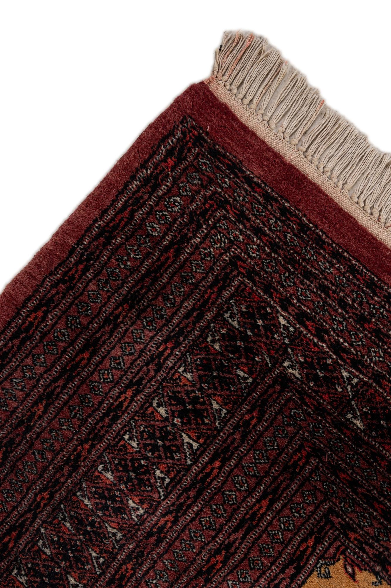 5' 3 x 7' 11 Hand Knotted Torkaman Persian Wool Rug