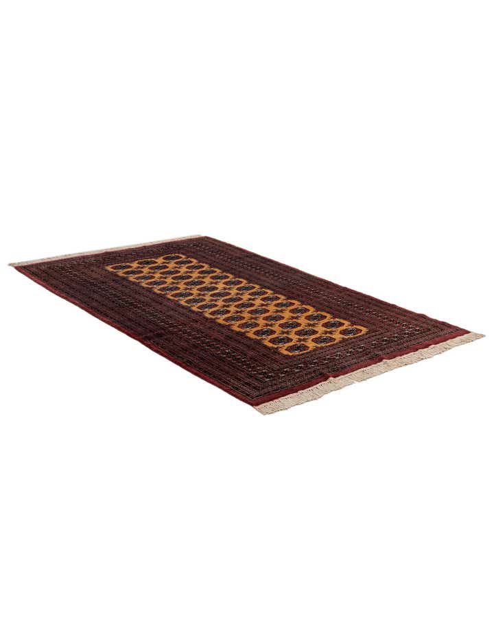 5' 3 x 7' 11 Hand Knotted Torkaman Persian Wool Rug