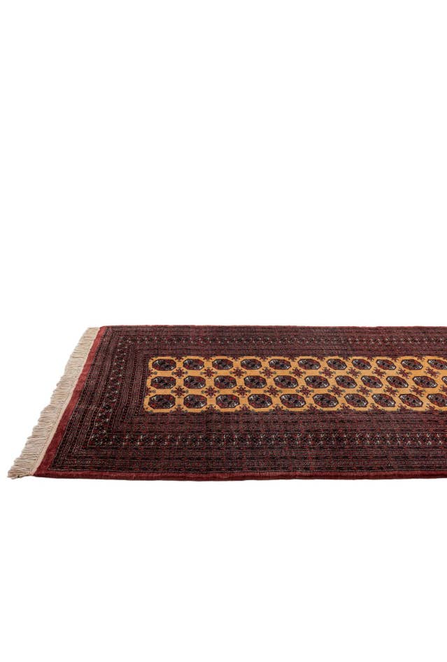 Detail image of 5' 3 x 7' 11 Hand Knotted Torkaman Persian Wool Rug