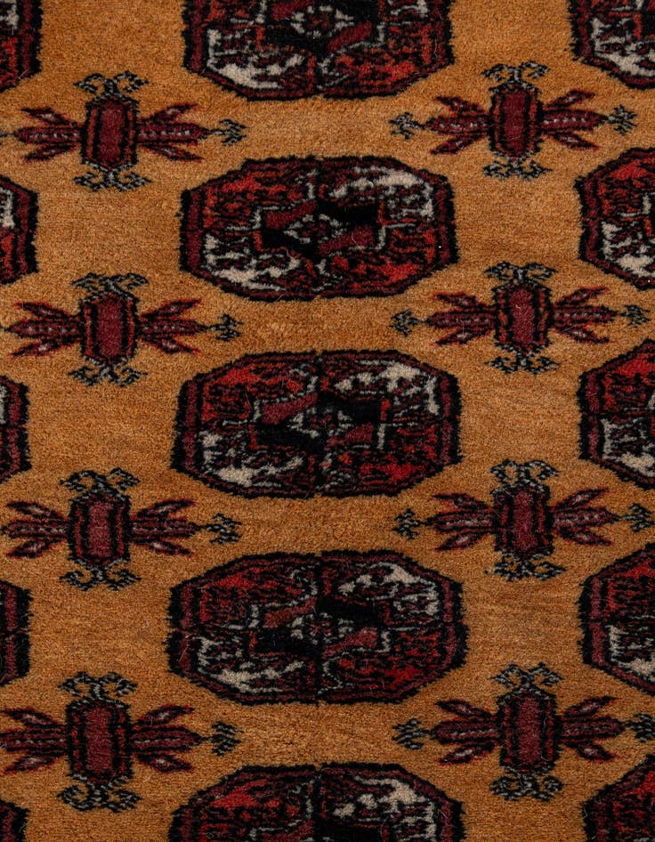 Detail image of 5' 3 x 7' 11  Hand Knotted Torkaman Persian Wool Rug