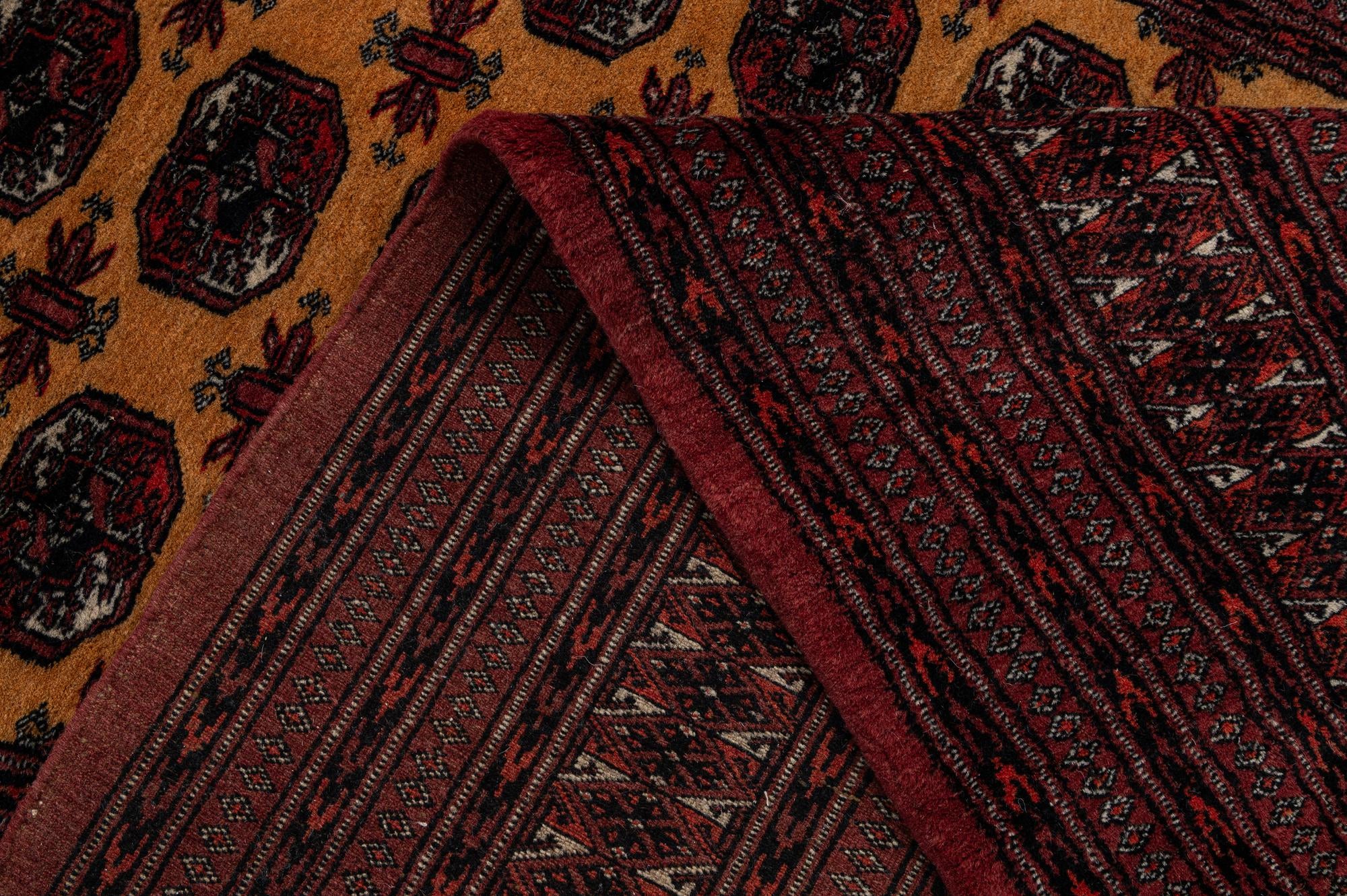 5' 3 x 7' 11 Hand Knotted Torkaman Persian Wool Rug