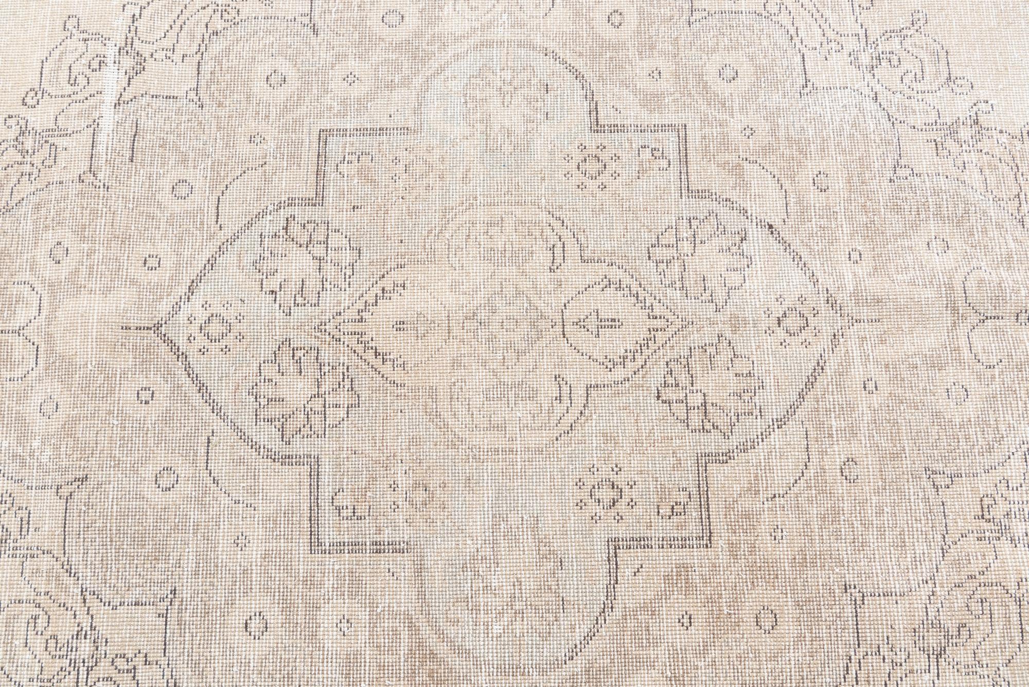 9' 7 x 12' 3 Hand Knotted Ultra Vintage Persian Wool Rug