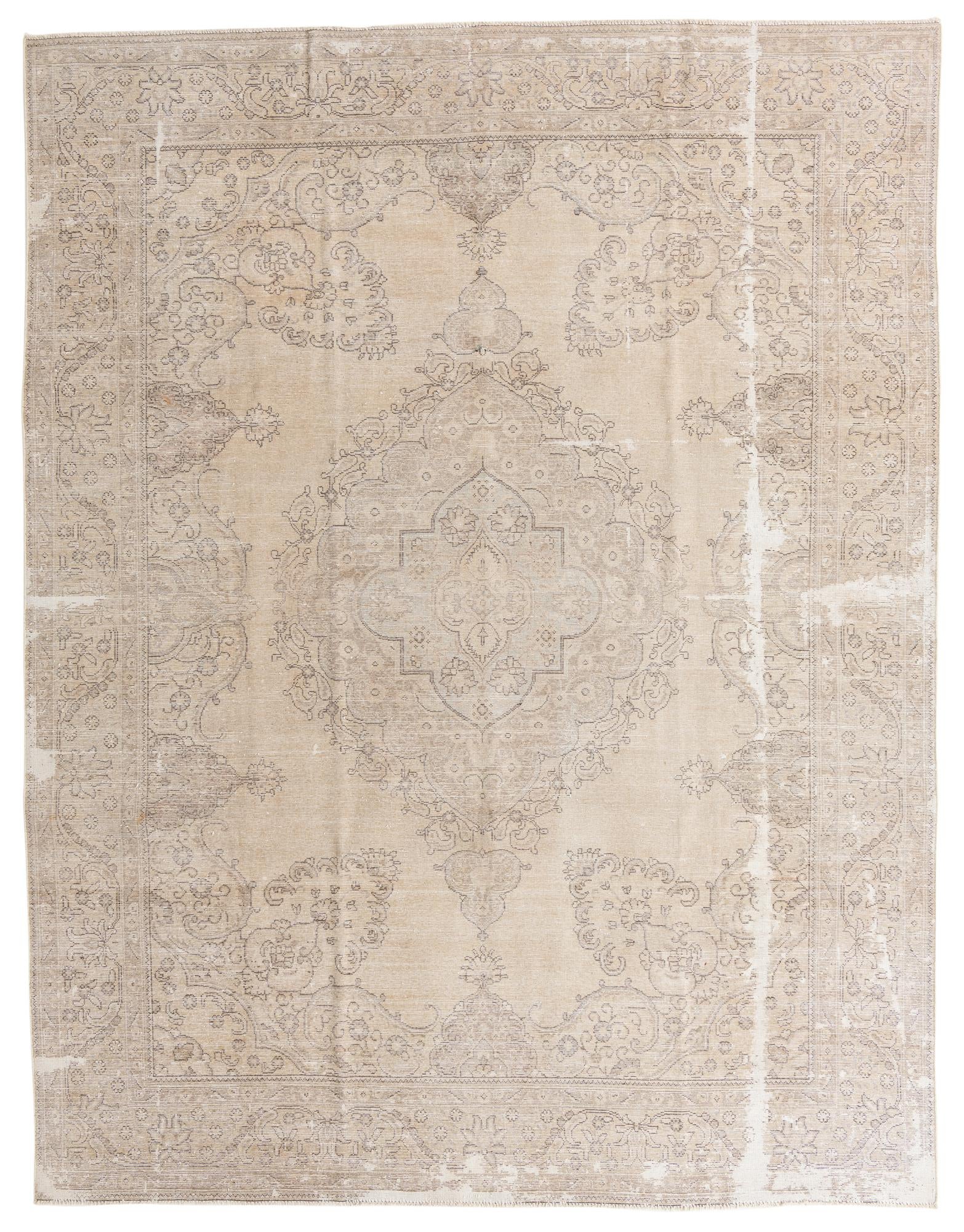9' 7 x 12' 3 Hand Knotted Ultra Vintage Persian Wool Rug