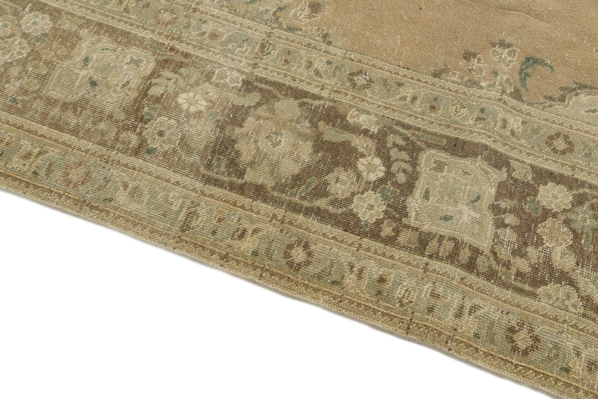 9' 8 x 12' 7 Hand Knotted Ultra Vintage Persian Wool Rug