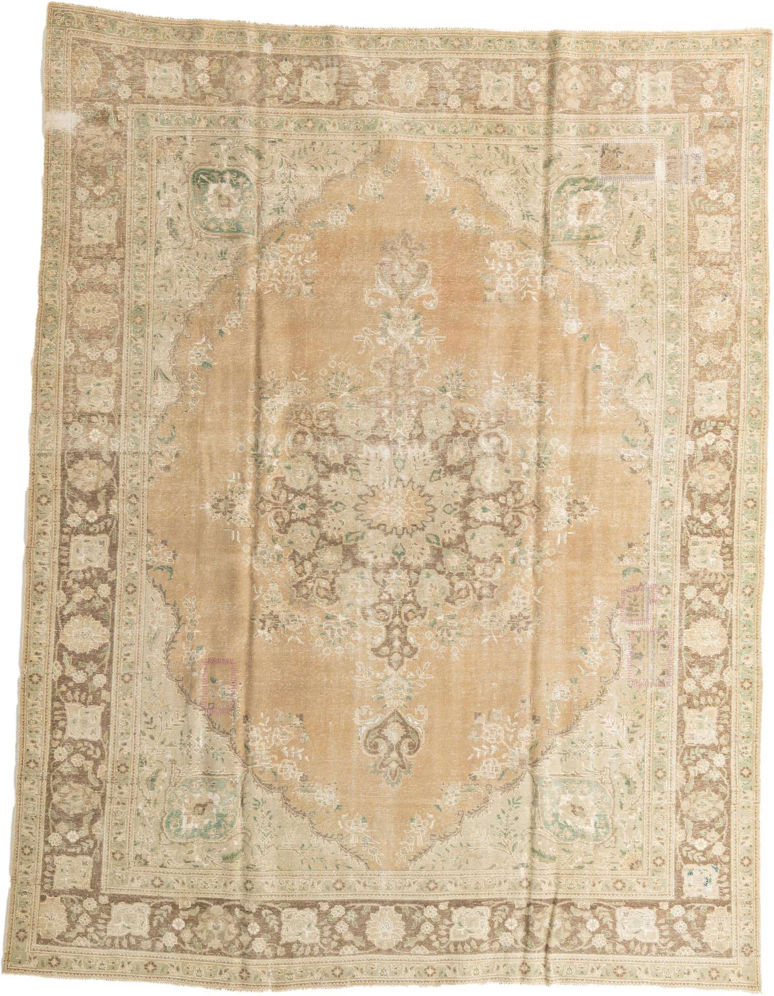 Primary image 9' 8 x 12' 7  Hand Knotted Ultra Vintage Persian Wool Rug
