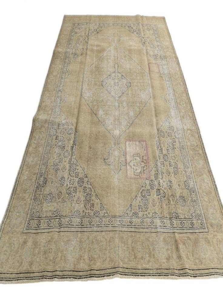 Detail image of 7' 8 x 10' 10  Hand Knotted Ultra Vintage Persian Wool Rug