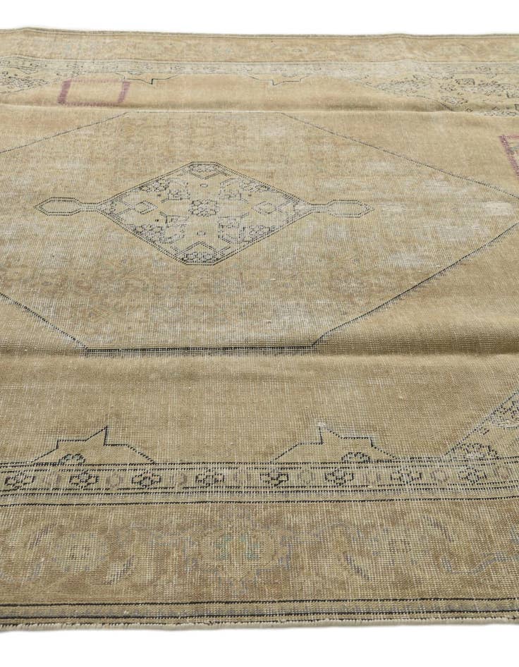 Detail image of 7' 8 x 10' 10  Hand Knotted Ultra Vintage Persian Wool Rug